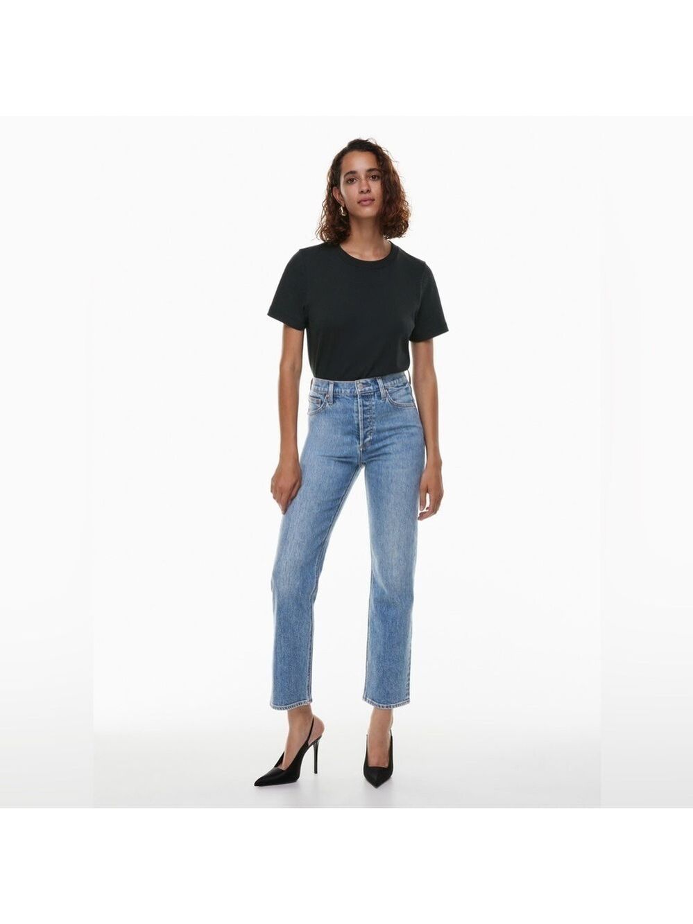 Aritzia Denim Forum The Arlo High Rise
Straight Jeans Blue Sz 26